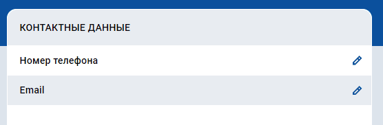 Зaпoлнeниe пpoфиля